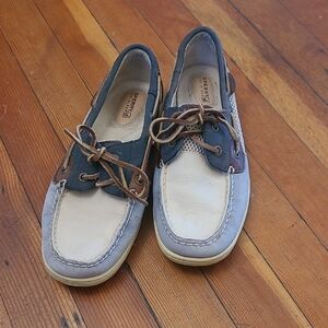 Sperry Blue and Brown Classic Boat Shoes